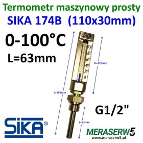 SIKA 174B 0-100 R63mm